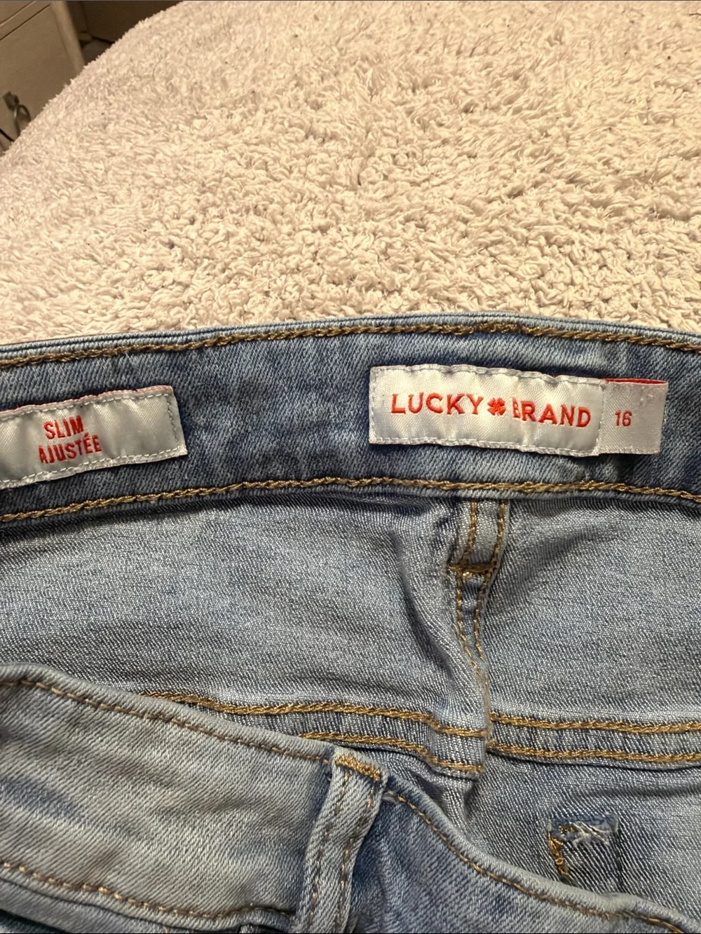 Lucky Brand Light Blue Denim Jean Shorts kids